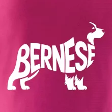 Bernese Mountain Dog nápis v těle