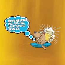 Žádnou malinovku, ale pivo