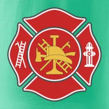 Fire department logo červené