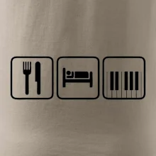Eat sleep piano v řadě