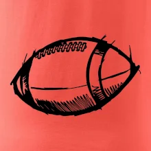 Americký fotbal míč skica