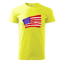 Americká vlajka ohnutá