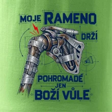Badminton rameno drží boží vůle