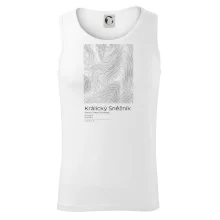 Králický Sněžník - vrstevnice v obdélníku