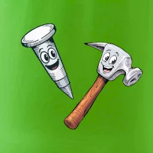 Parové triko - Kladivo a hřebík