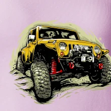 Žlutý offroad s navijákem