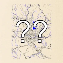 Vaše město - Mapa s vodními toky Vaše město - Mapa s vodními toky