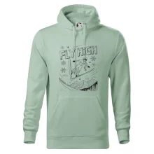 Černobílý skokan fly high