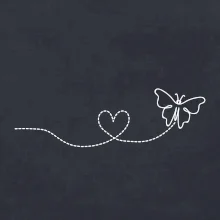 Dráha letu motýla - srdce