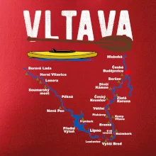 Mapa řeky Vltavy