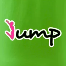Jump - nápis a panáček