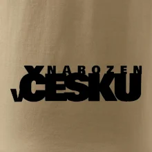 Nápis - Narozen v Česku