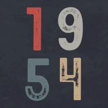 Vintage číslice 1954