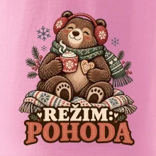Rodinná vánoční trička - Režim pohoda zimní medvědice máma