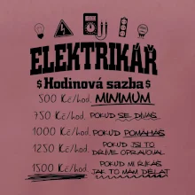 Elektrikář hodinová sazba