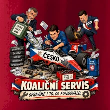 Macinka opravuje závodní auto ČESKO