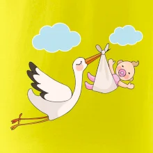 Čáp čekáme miminko - holka