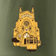 Mallorca - katedrála a tramvaj