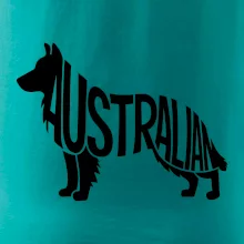 Australský Ovčák - nápis v těle