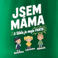 Jsem máma a tohle je moje parta  (obrázky a jména dětí)
