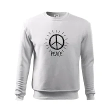 Peace symbol černobílý