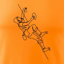 Lezecká stěna jedním tahem