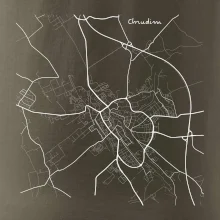 Černobílá mapa Chrudim