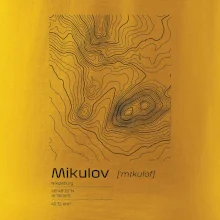 Mikulov - vrstevnice v obdélníku