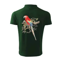 Papoušek na listnatém stromě