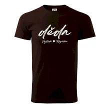 Děda Tričko se jmény dětí psací písmo