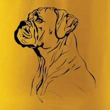 Boxer černá kresba