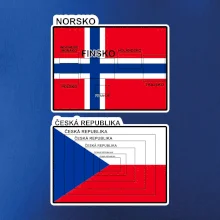 Norská a česká vlajka