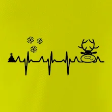 EKG Vánoce Vločky a sob EKG Vánoce Vločky a sob