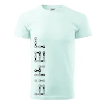 Biker nápis na výšku řetěz