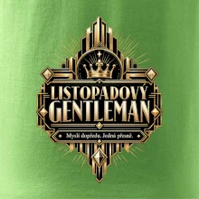 Listopadový gentleman zlatý art deco motiv