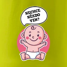 Nechce někdo ven - Triko pro porodní asistentku