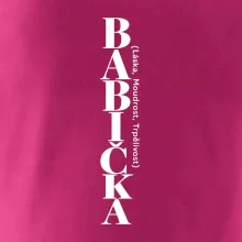 Babička láska moudrost trpělivost svislý nápis