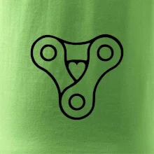 Cyklo srdce řetěz trojúhelník