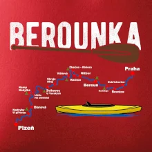 Mapa řeky Berounky