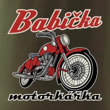 Babička motorkářka