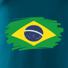 Brazílie vlajka štětkou