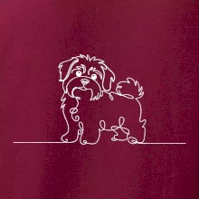 Havanský psík linka jedním tahem