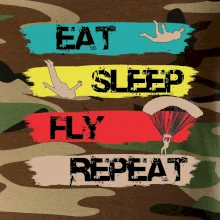 Eat Sleep Fly Repeat Paragliding