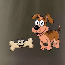 Parové triko - Pes a kost