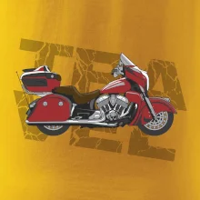 Cestovní motorka Amerika červená