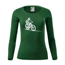 MTB kreslený cyklista MTB kreslený cyklista