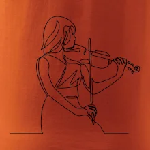 Houslistka jedním tahem