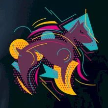 Pes abstrakce hubený