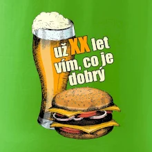 Pivo a burger vím co je dobrý