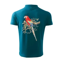 Papoušek na listnatém stromě